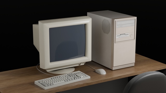Retro Wedge Computer Fab