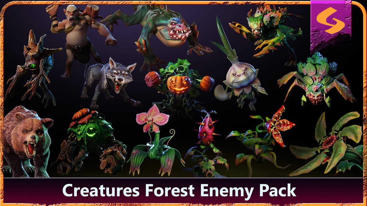 Media 1 for listing Creatures Forest Enemy Pack - Unique Monsters & Beasts