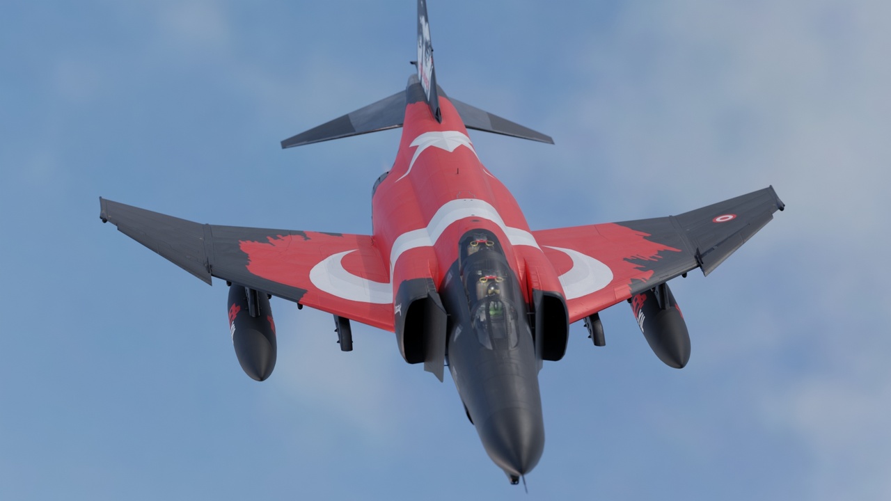 Media 1 for listing F4 Phantom 2 Turkey - With Cockpit - Fully Rigged - High Resolution Textures