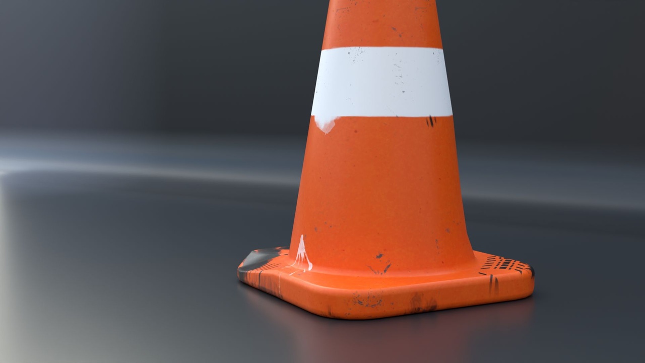 Media 1 for listing Urban Decay Traffic Cone β Nanite | PBR | 3 LODs | Road Prop