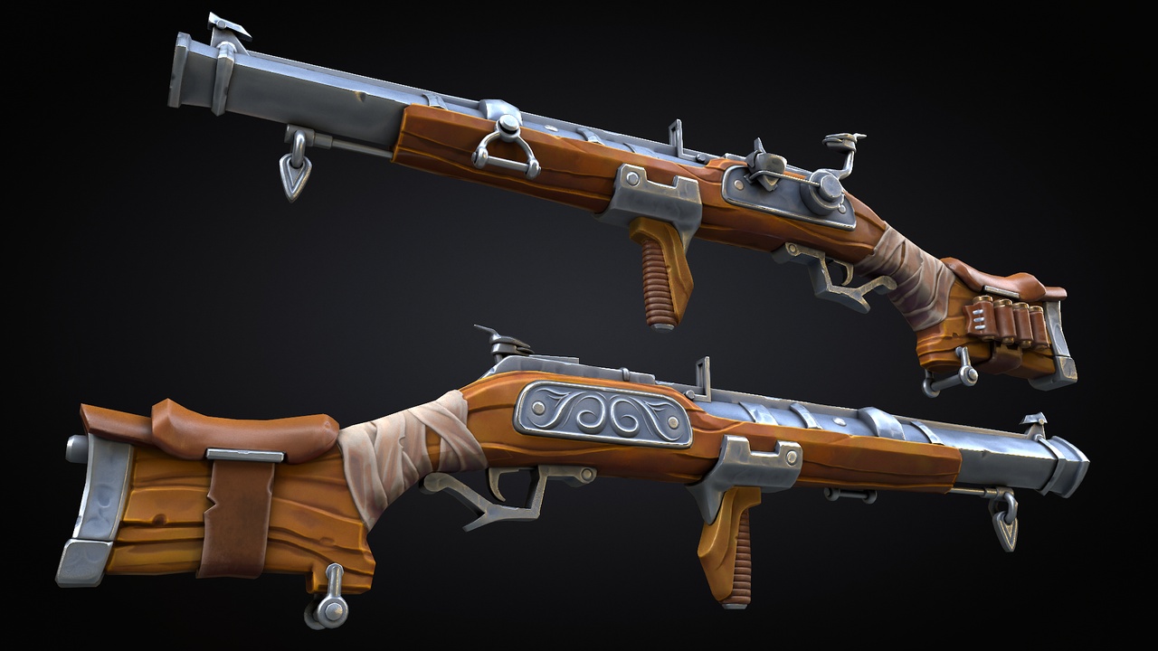 Media 1 for listing Stylized Blunderbuss musket