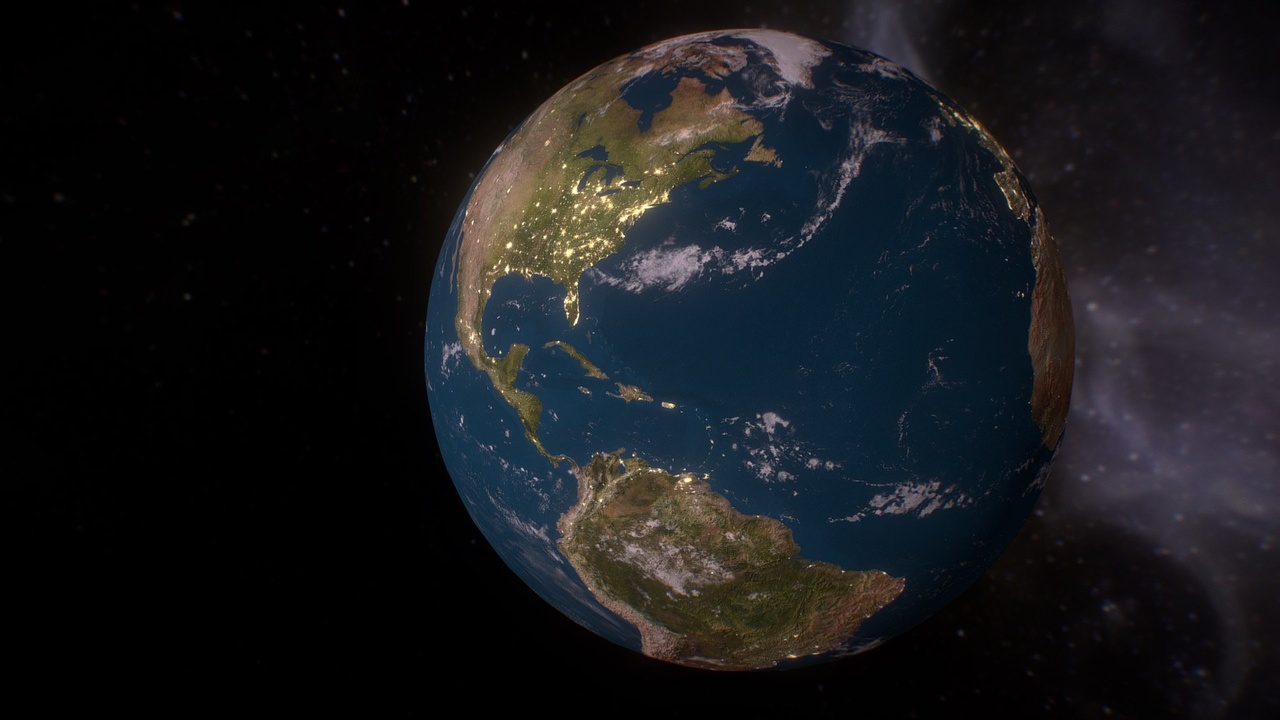 Media 1 for listing Earth Rotation - 8K with Night Emissions