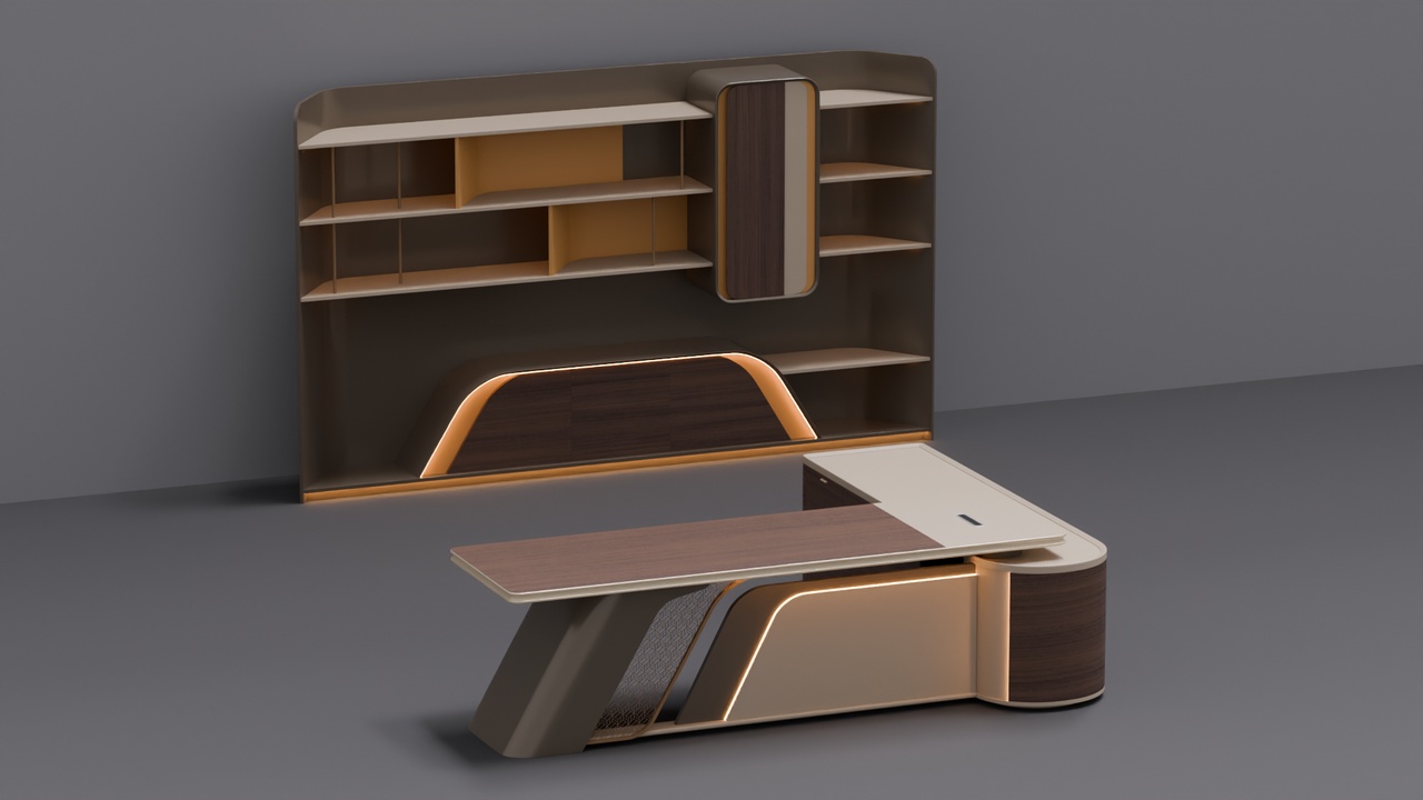 Media 1 for listing Executive Office Desk with Cabinet