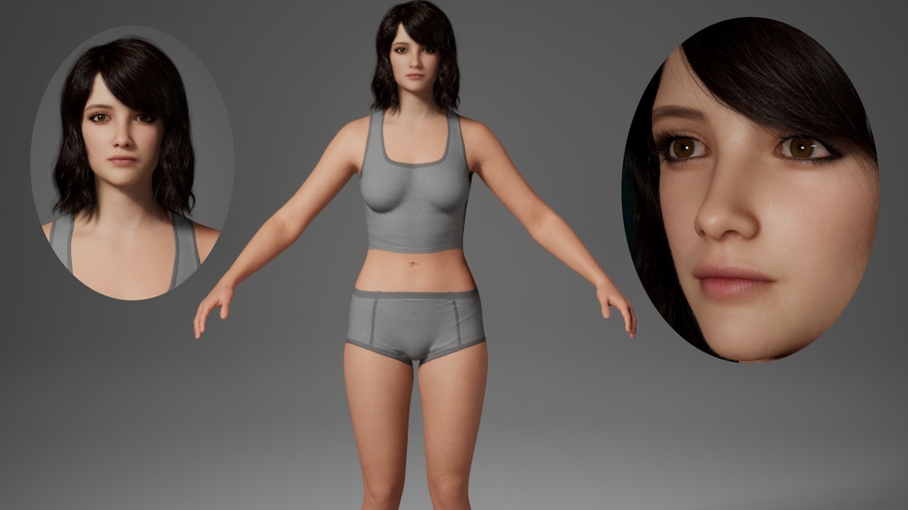 Media 1 for listing Editable MetaHuman Beauty - Sofie.With hair, no clothing included.