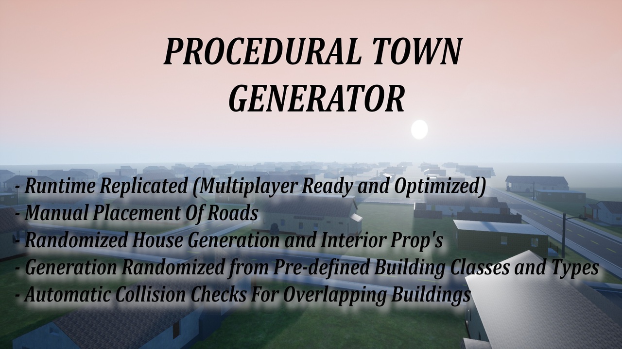 Media 1 for listing Procedural Town Generator