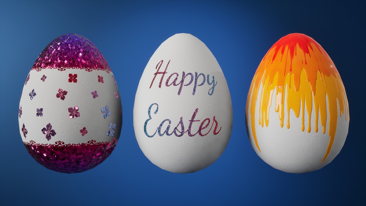 Media 1 for listing Easter Set: tons of paint combinations and egg builder: real egg, dino egg more.