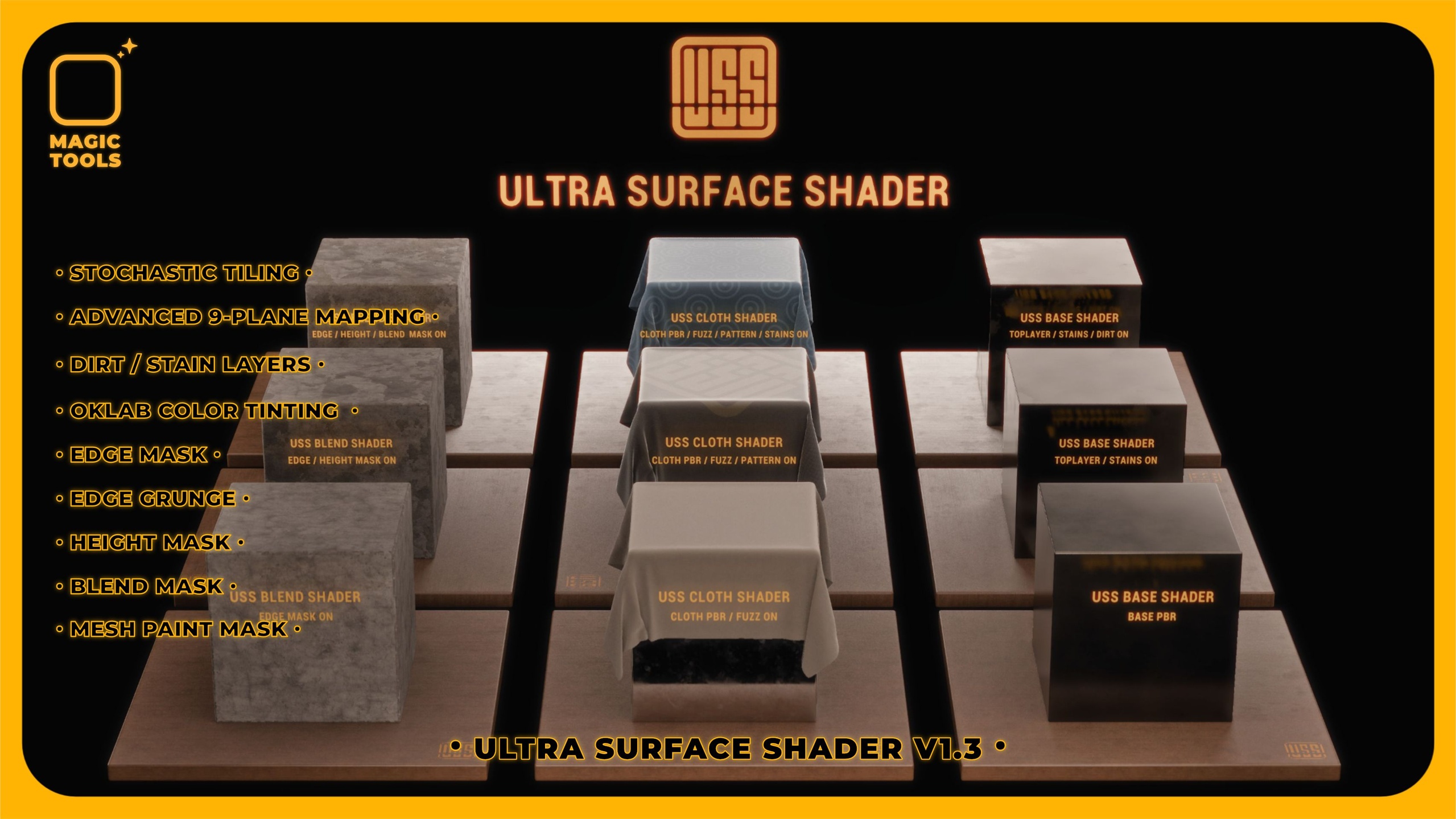 Media 1 for listing Ultra Surface Shader | PBR Material System