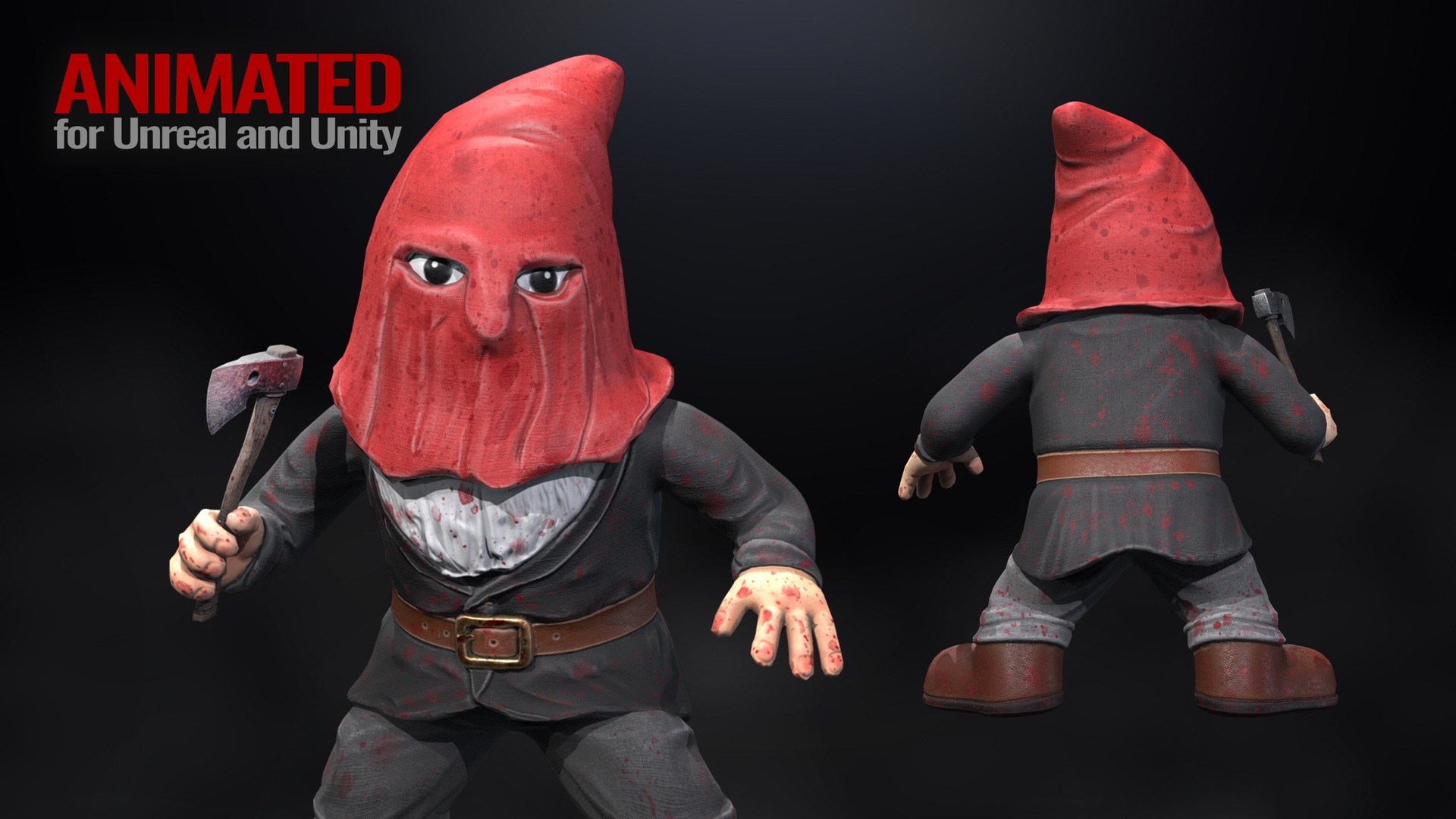 Media 1 for listing Garden Gnome Butcher