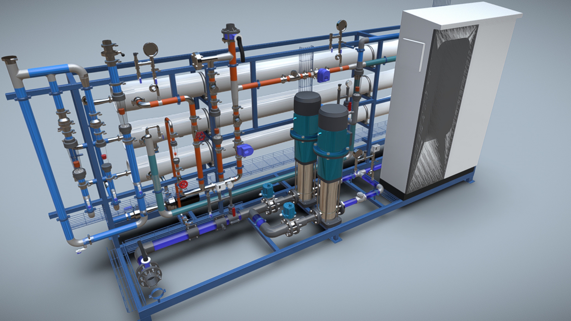 9m3/h 2Stage RO System | Fab