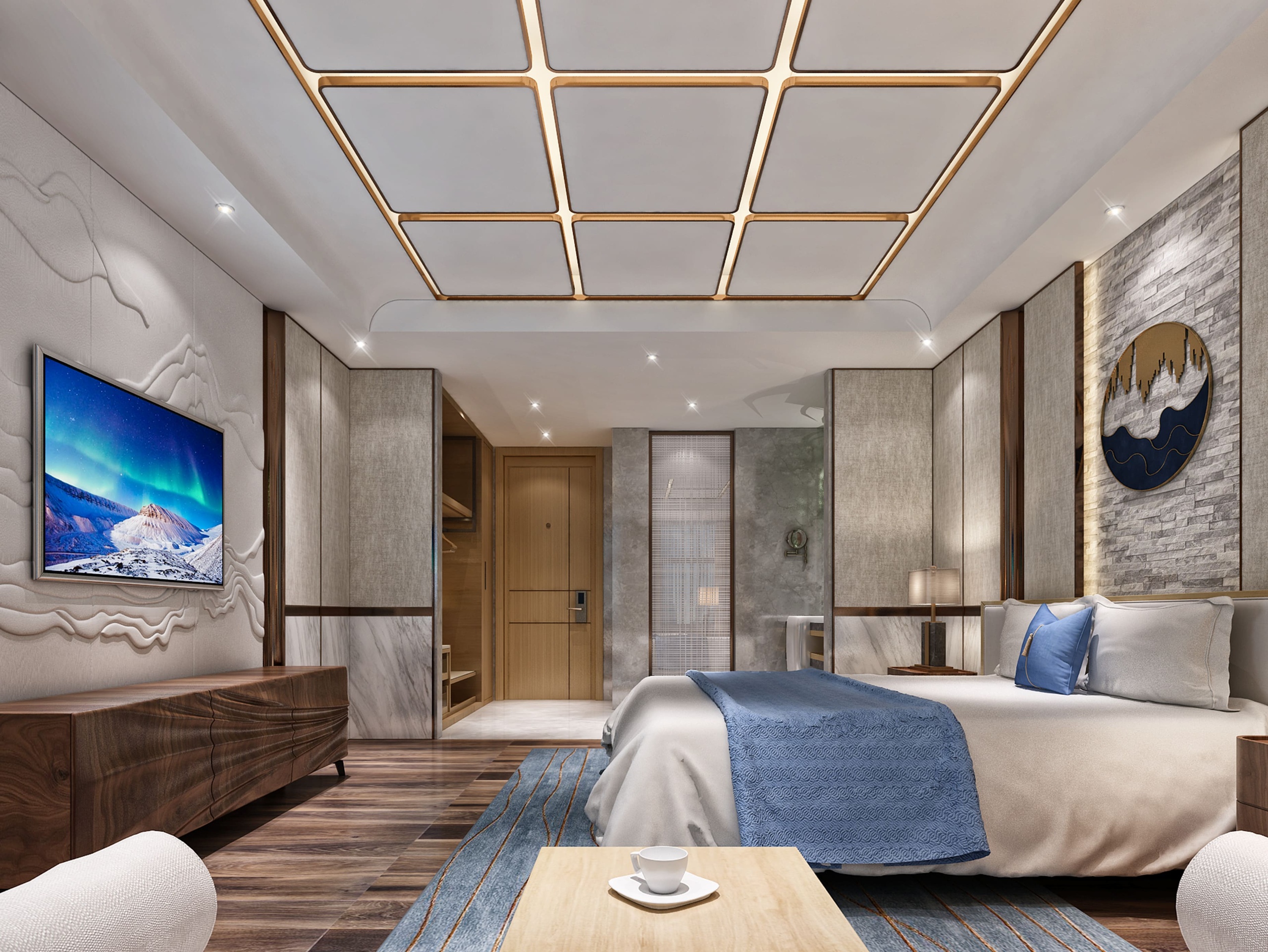 Media 1 for listing Luxury Spa Hotel Guestroom | Modern Wellness Resort Suite