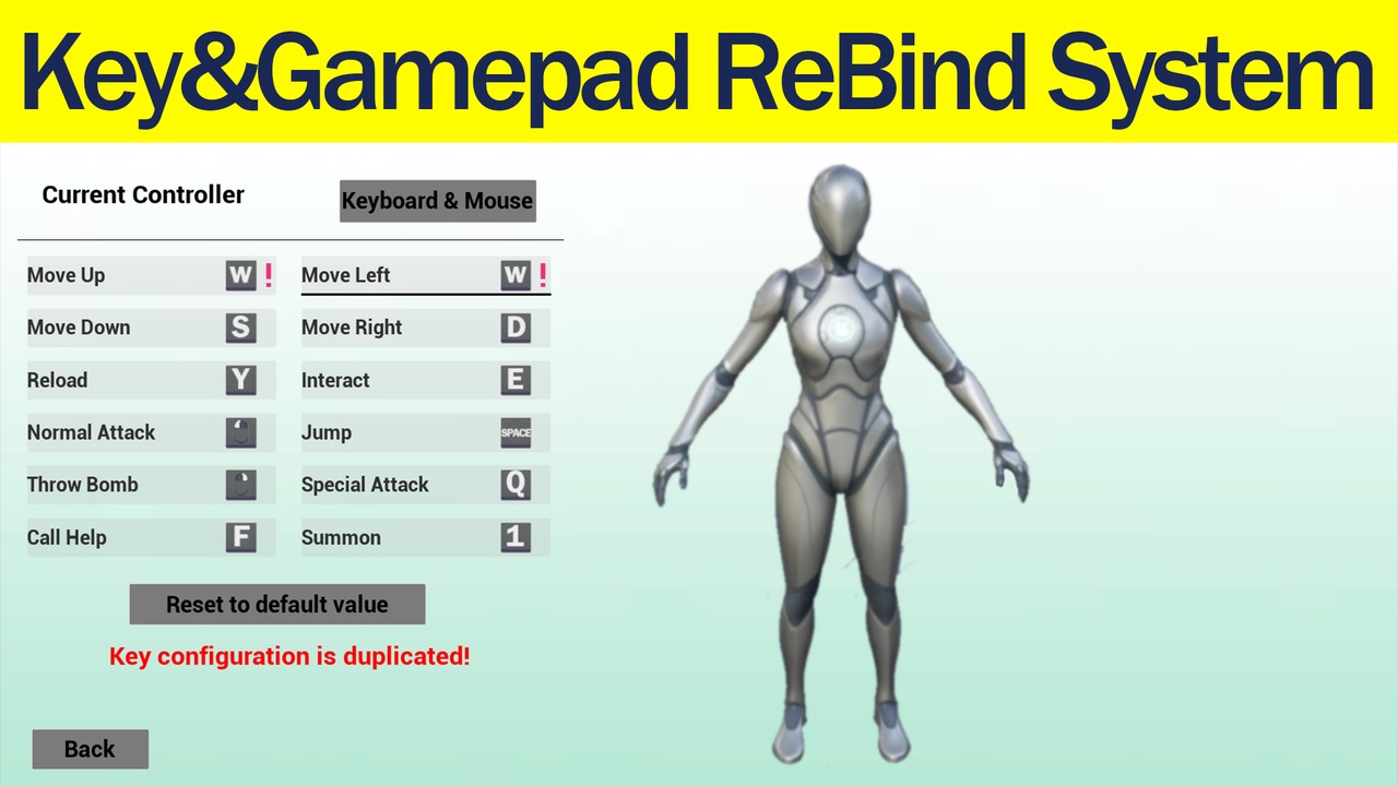 Media 1 for listing Key&Gamepad ReBind System