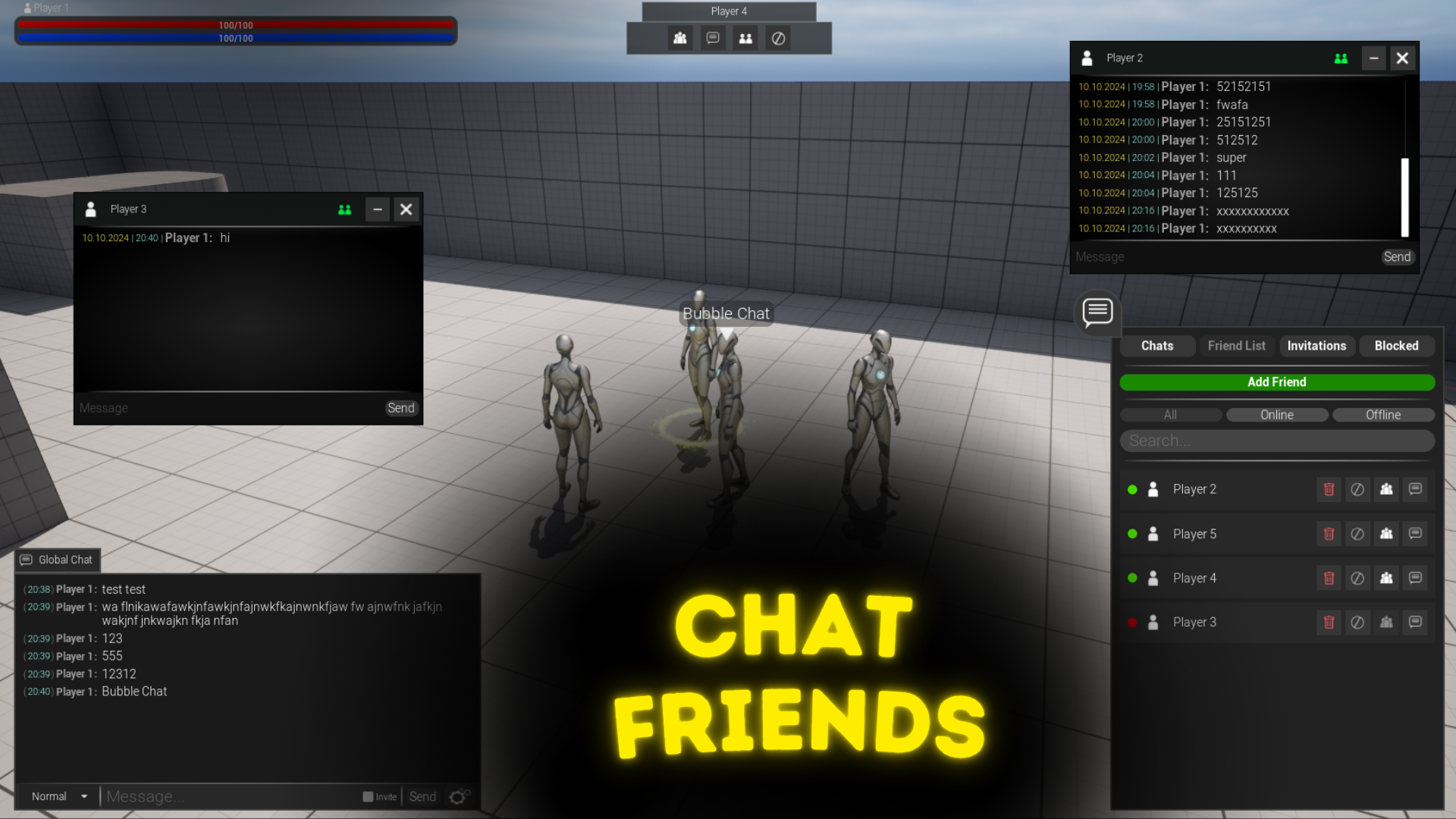 Friend List & Chat System | Fab