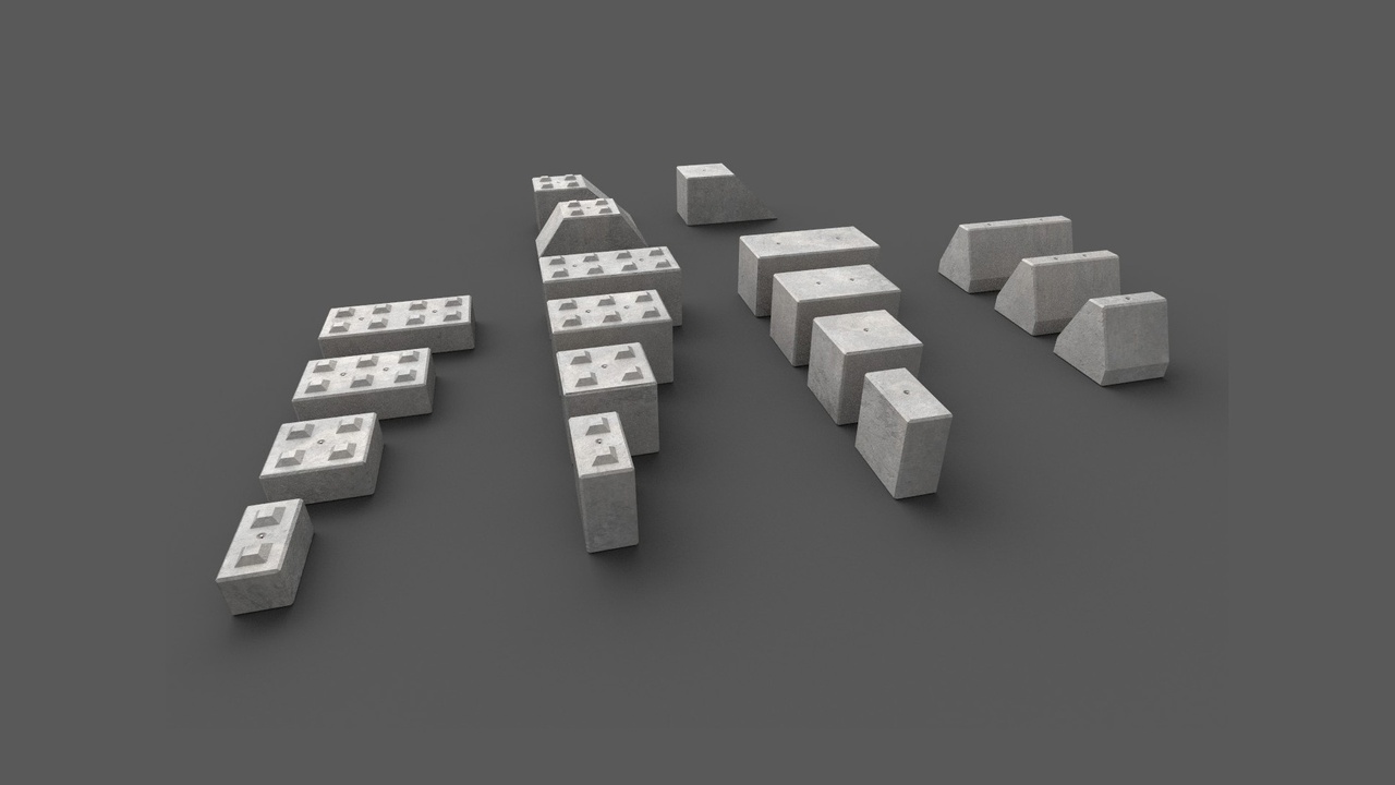 Media 1 for listing Modular concrete building blocks