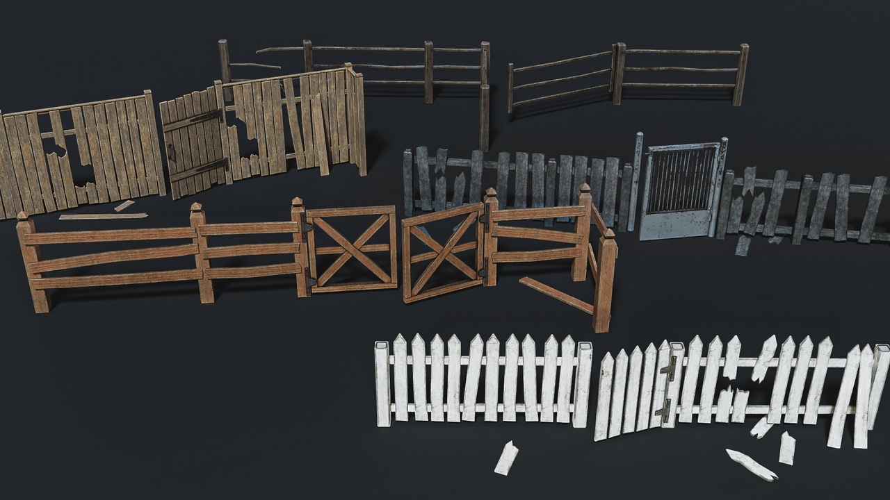 Media 1 for listing Fences Pack - Wood Fence (Farm)