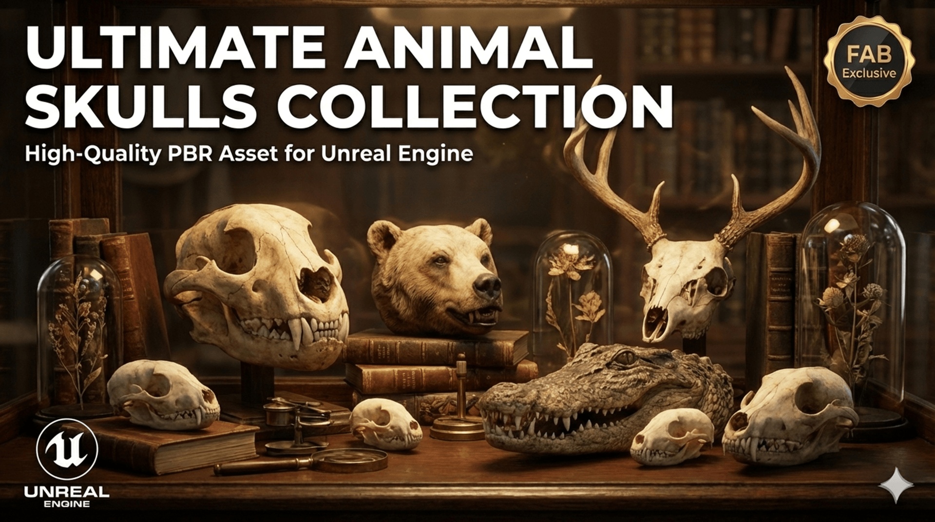 Media 1 for listing Ultimate Animal Skulls Collection - Anatomy & Taxidermy - Museum Props