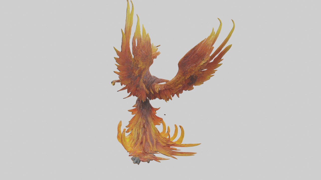 Media 1 for listing Elemental Phoenix statue model