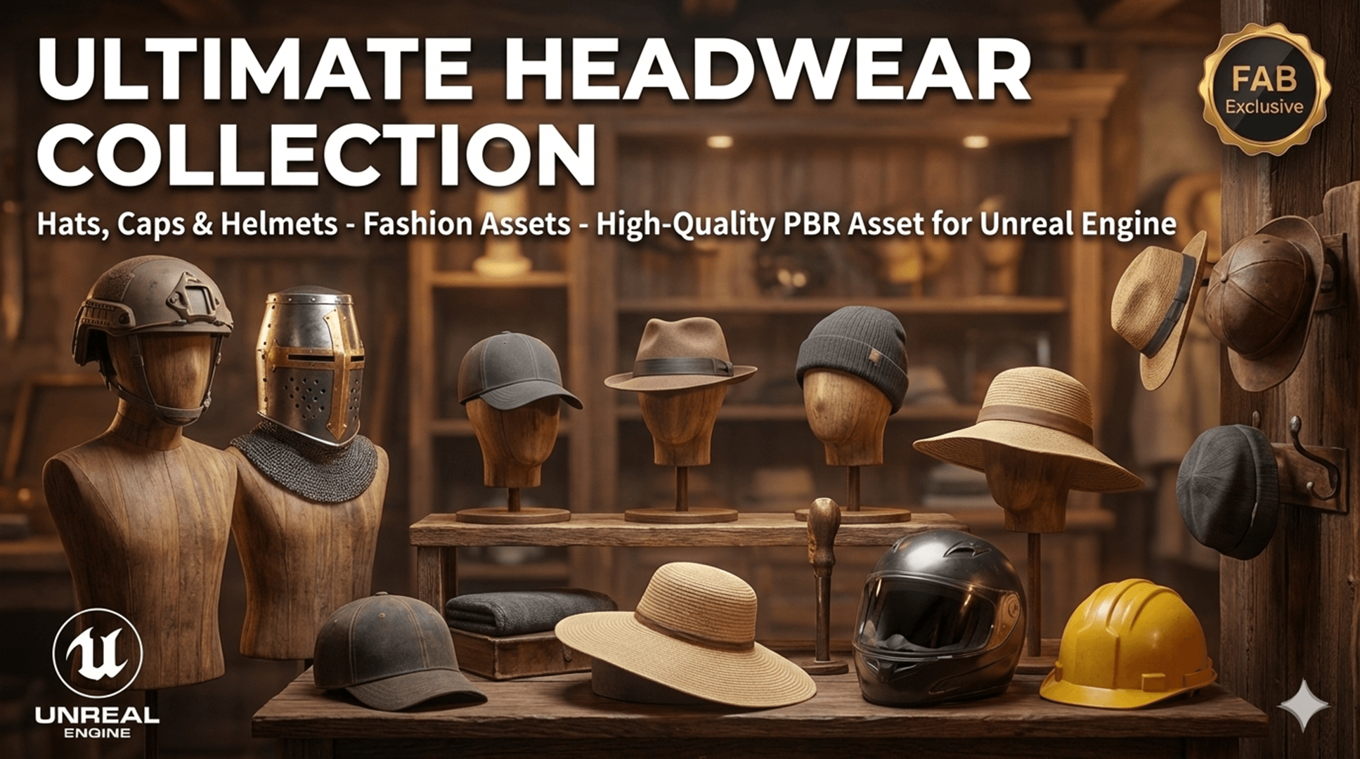 Ultimate Headwear Collection - Hats, Caps & Helmets - Fashion Assets | Fab