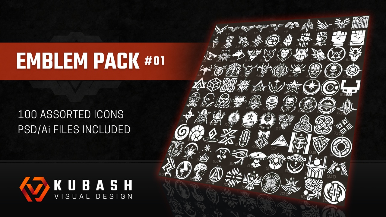 Media 1 for listing Emblem Pack #01