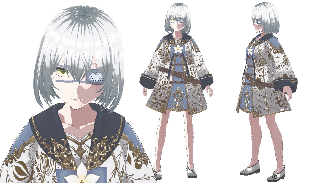 Media 1 for listing EyePatch Girl - 5 Outfits Pack