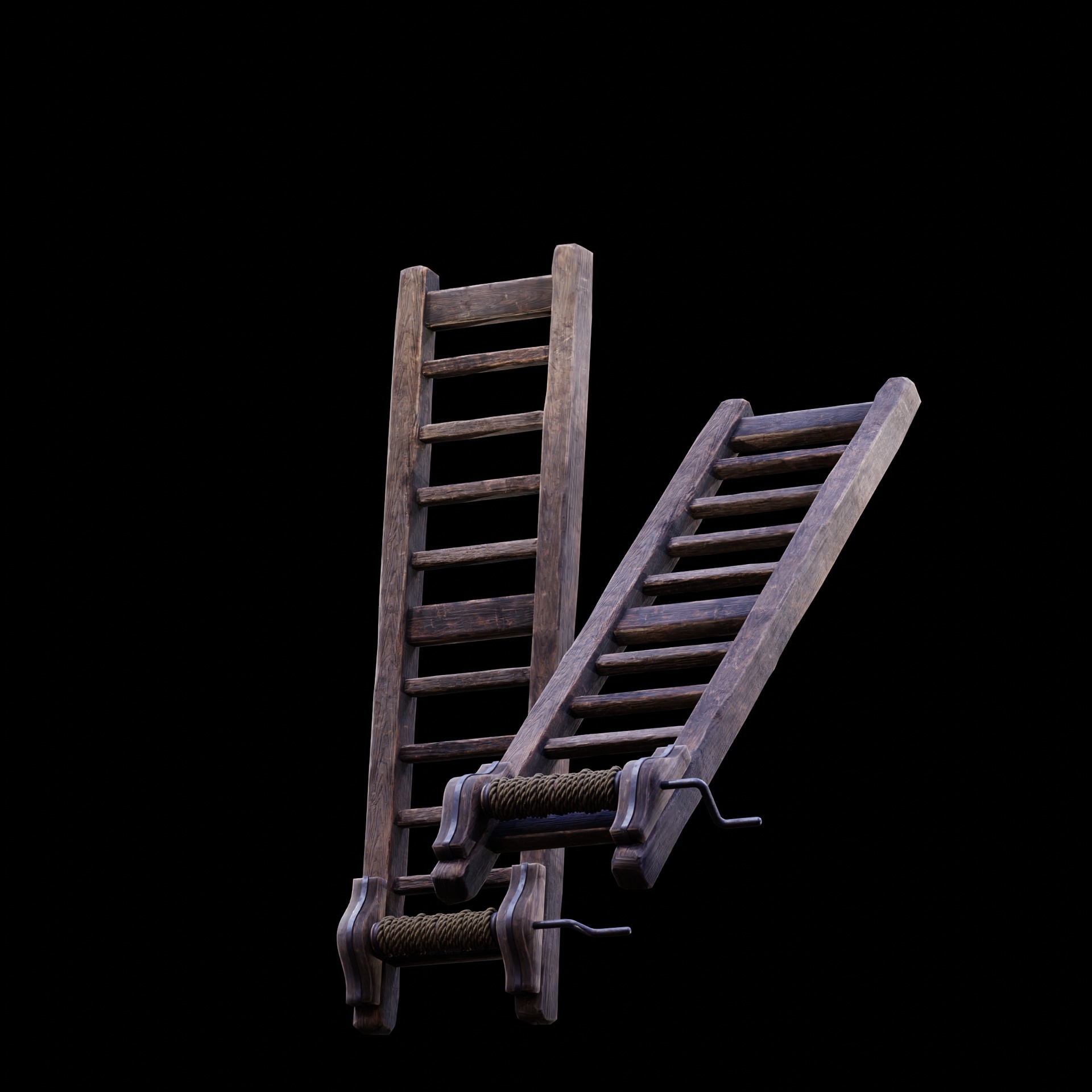 Media 1 for listing NANITE GAME READY - THE LADDER - RACK - MEDIEVAL TORTURE DEVICE - NEXT-GEN PROP