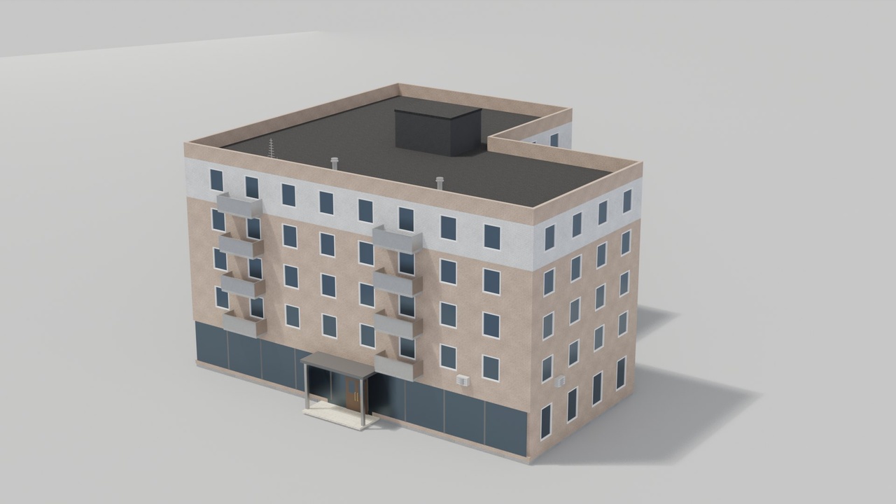 Media 1 for listing Modern Residential Blocks Pack B - 20 Game-Ready Apartment Buildings