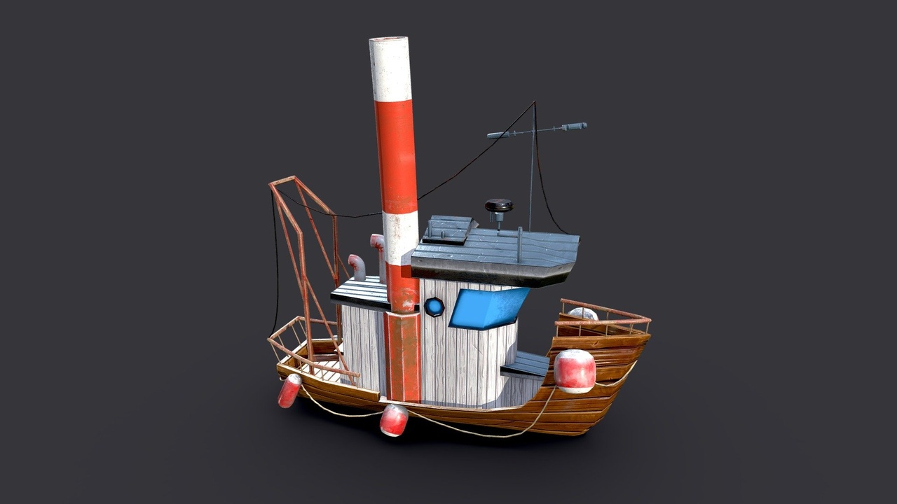 Cartoon Mini Boat 제품 등록을 위한 미디어 1개