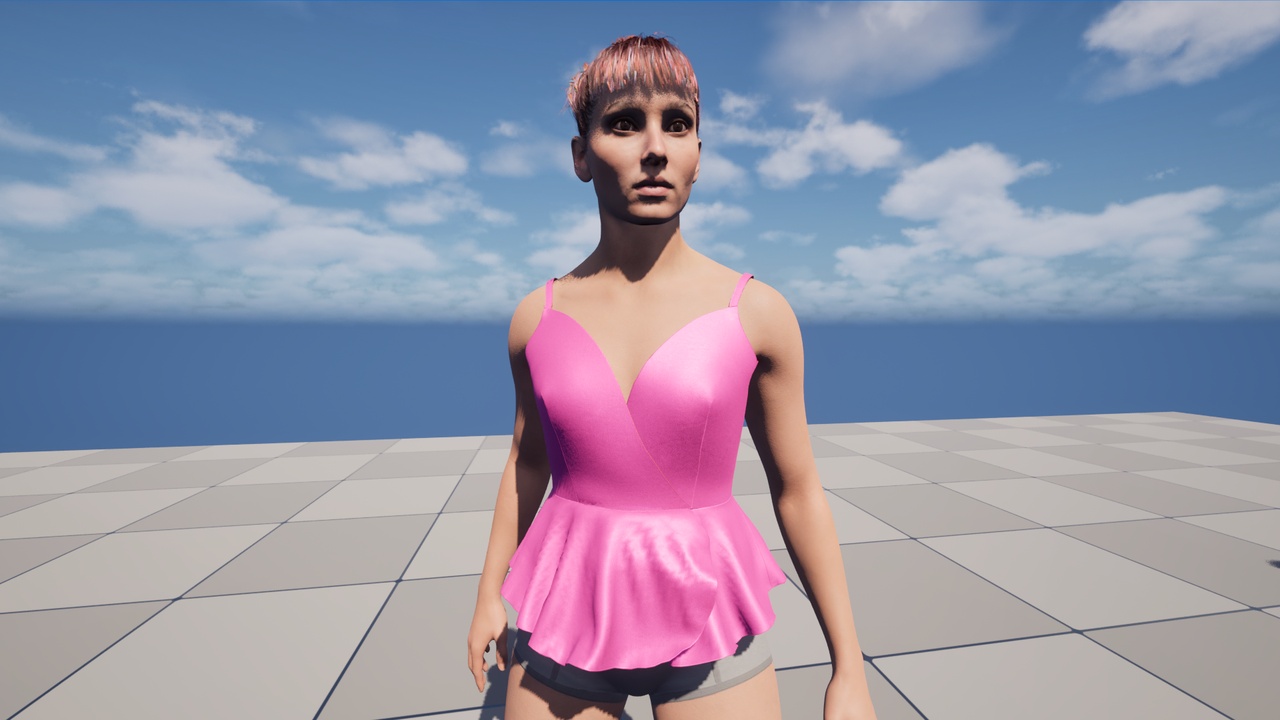 Media 1 for listing The Marilla Top for MetaHumans - Parametric Outfit