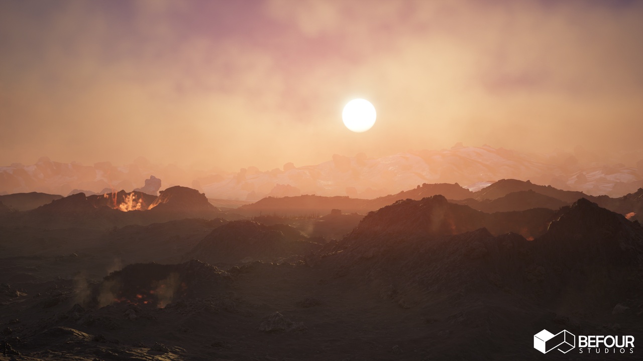 Media 1 for listing Volcano Land Environment w/ Terrain Scatter Tool (Exterior, Natural, VFX)