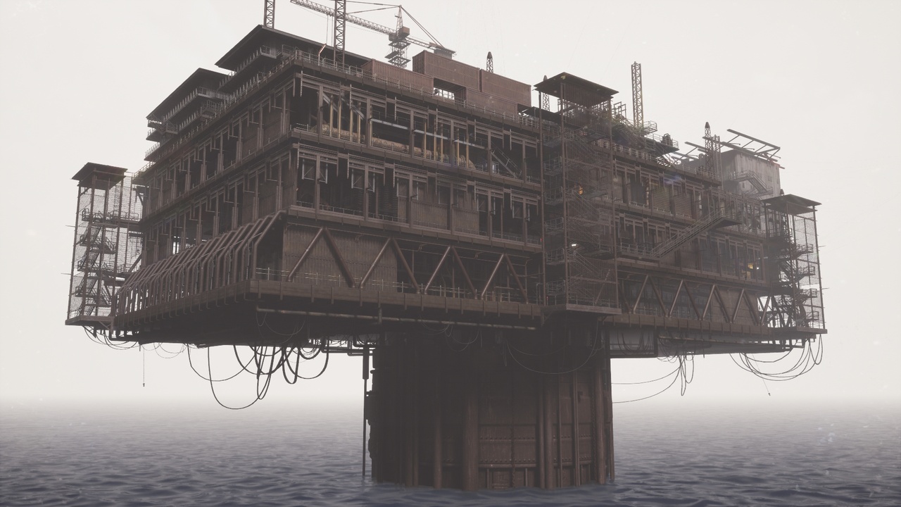 Abandoned Sea Platform – Post-Apocalyptic Offshore Environment Pack