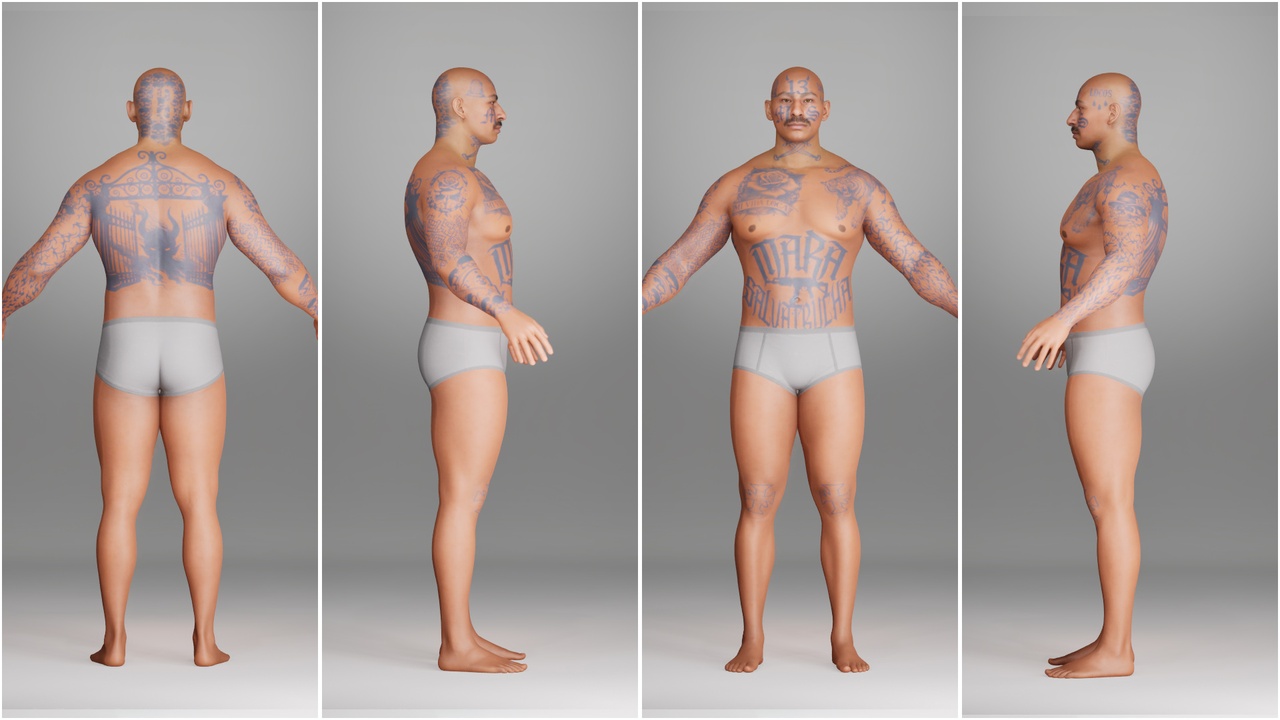 Media 1 for listing Tattooed Gangster Metahuman Preset