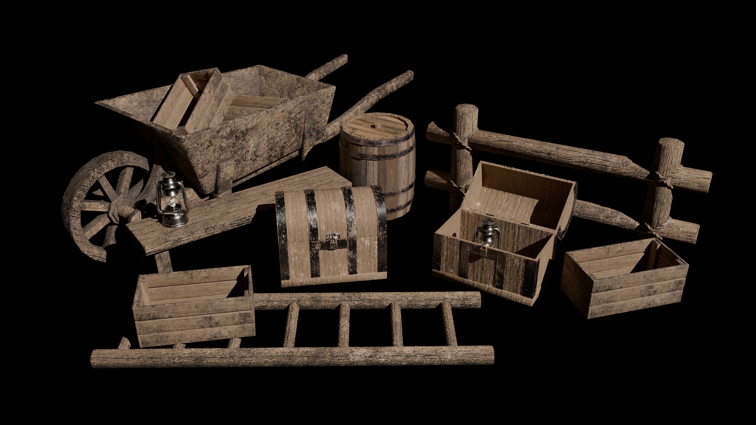 Media 1 for listing Medieval Rustic Props VOL1