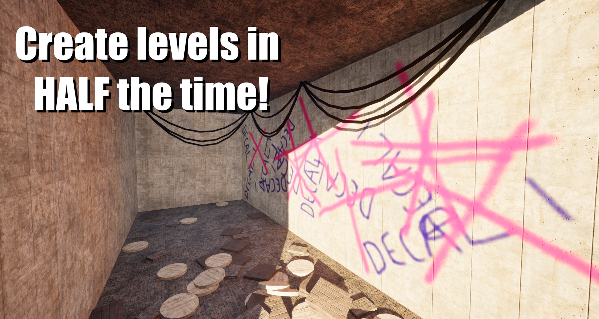 Media 1 for listing Level Tools - Quickly Create Walls, Floors, Scatter Objects, Cables, and More