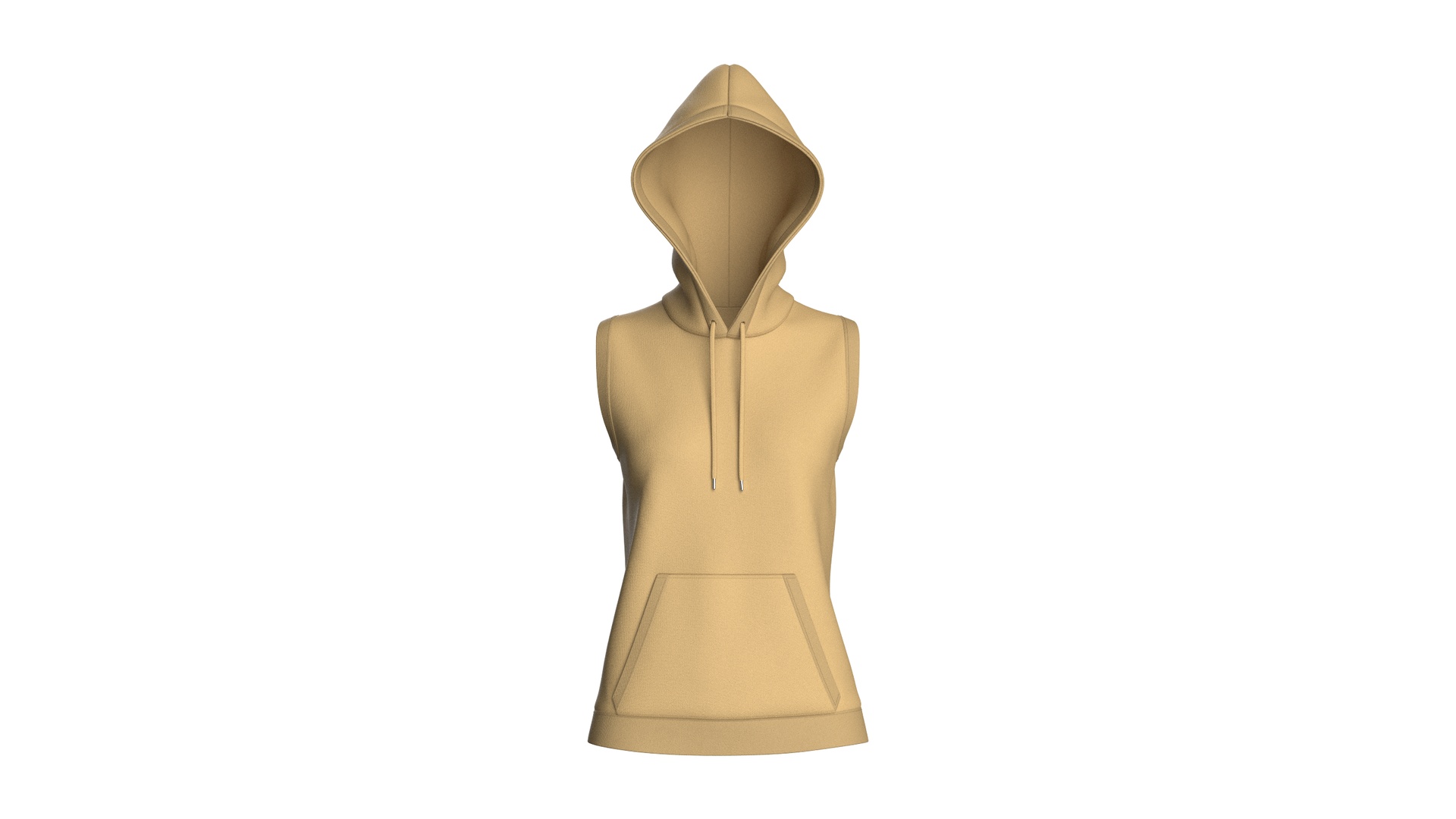 Media 1 for listing Girls Sleeveless Pullover Hoodie | High Poly