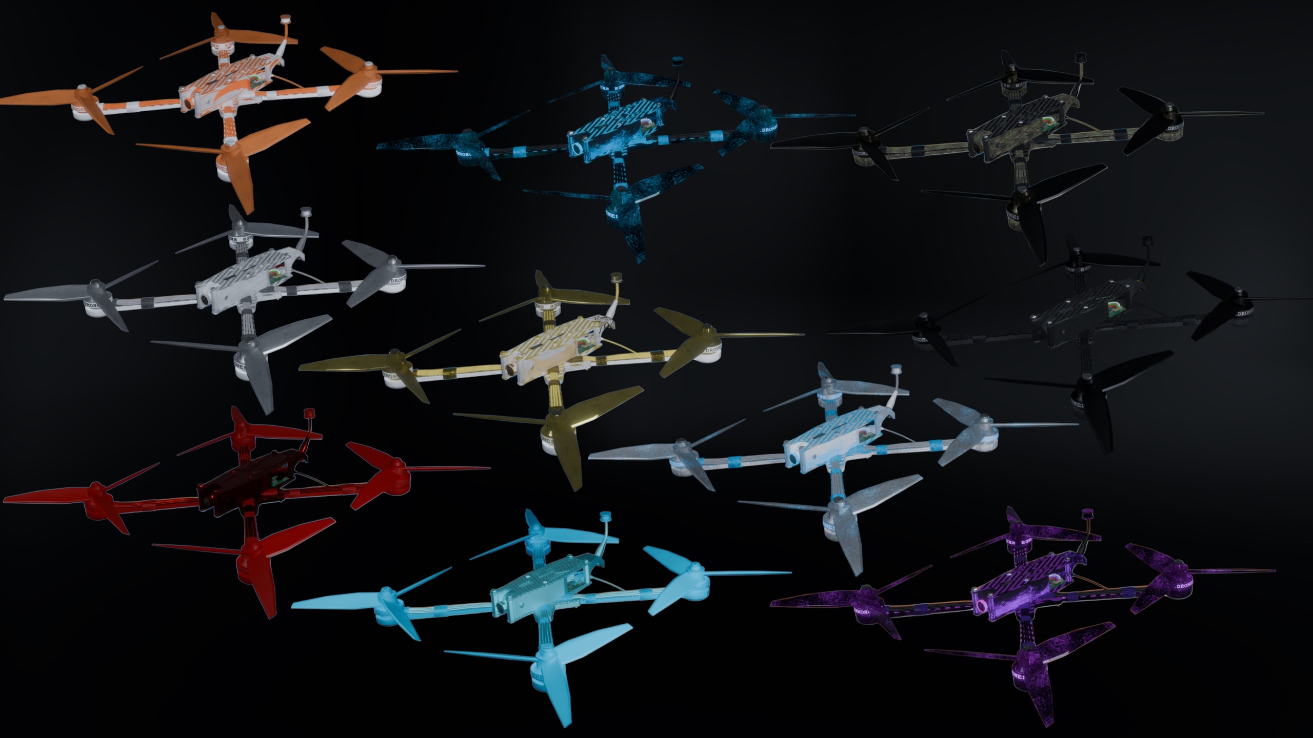 Drone Pack With 10 Skins ilanı için 1. medya