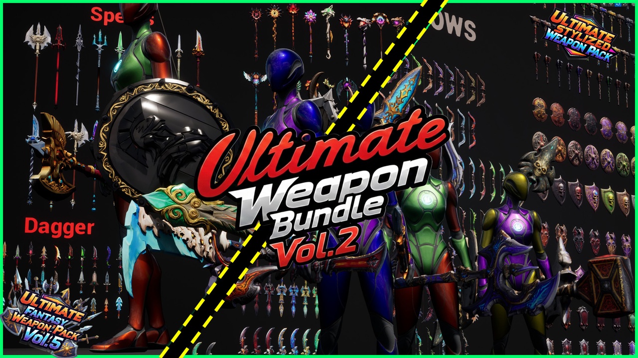 Média 1 pour l'article Ultimate Fantasy Weapon Bundle Vol.2 (419 uniques meshes)