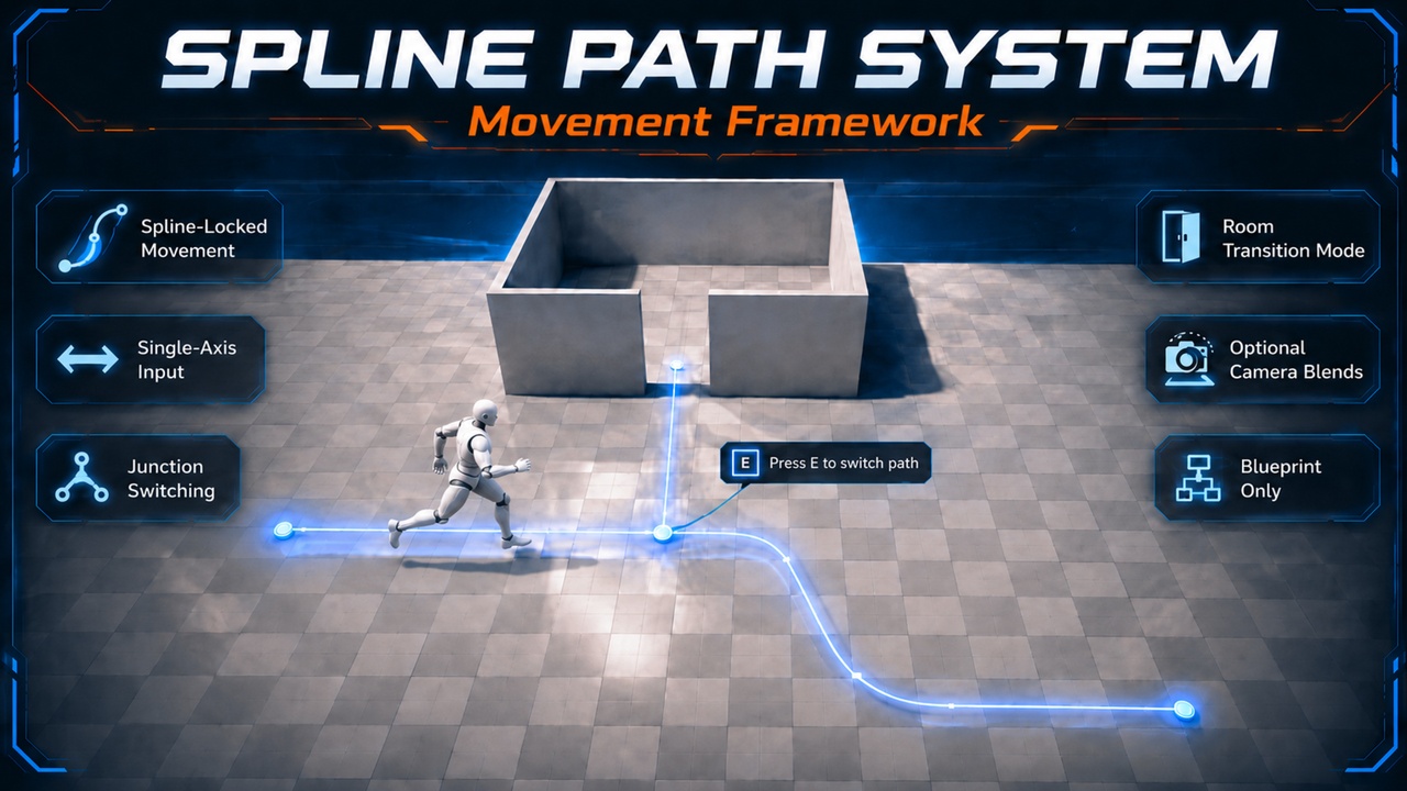 Media 1 for listing Spline Path System – Movement Framework