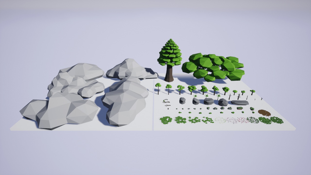 Media 1 for listing Low Poly Forest Environment Pack