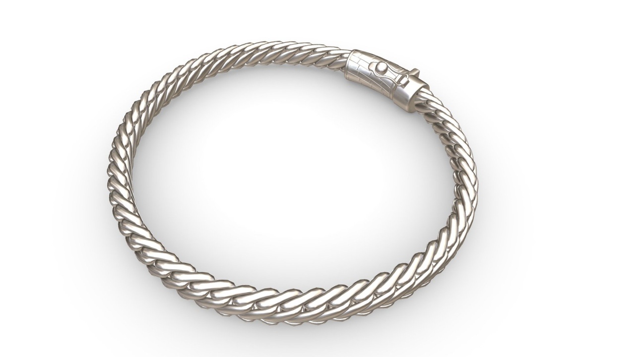 Media 1 for listing Heavy Serpentine Link Bracelet