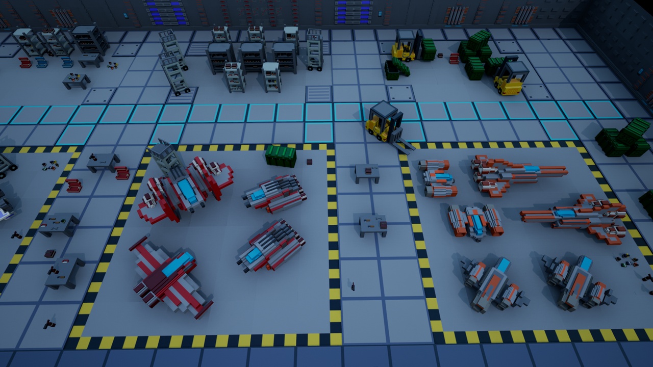 Media 1 for listing Spaceships, props and modular environment tiles (sci-fi, low poly, voxel)