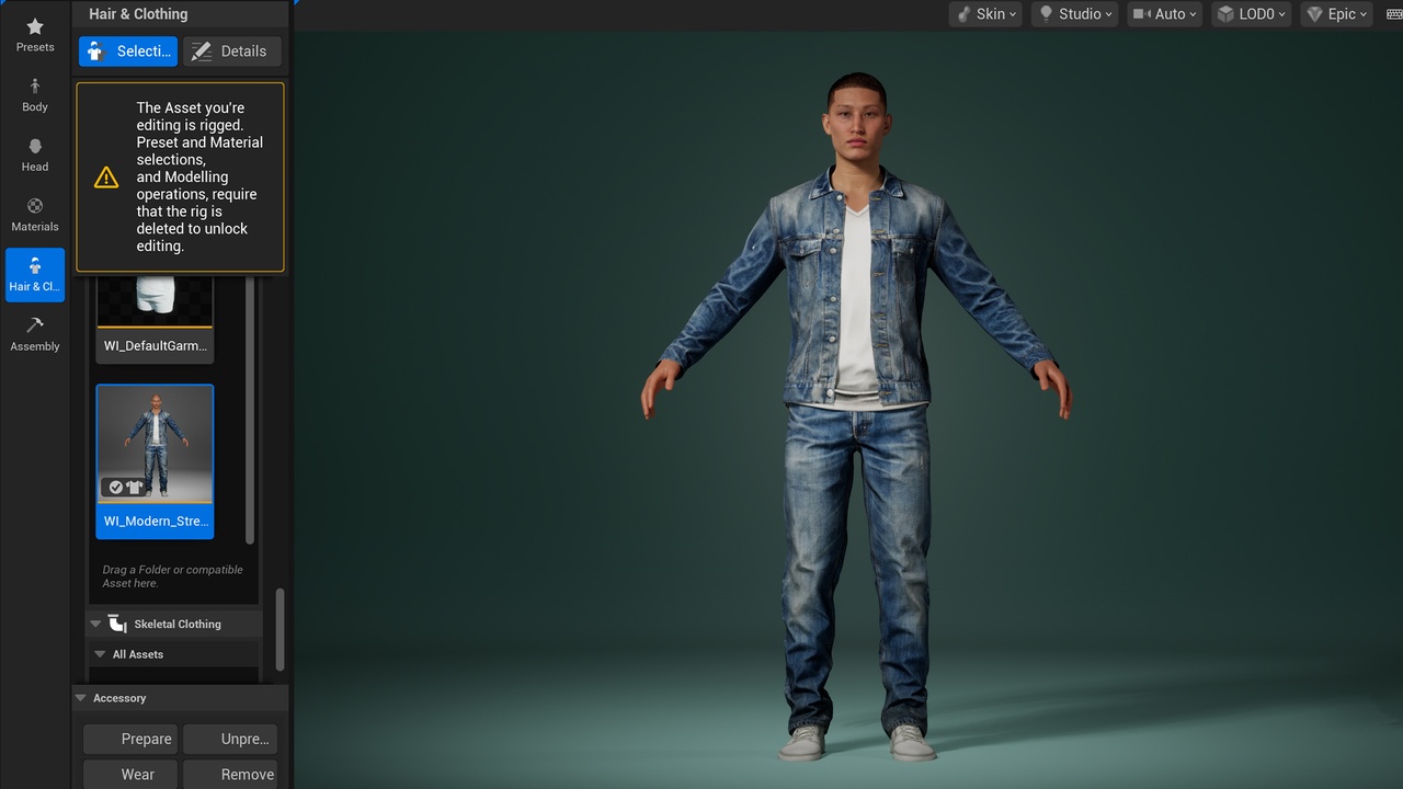 Media 1 for listing MetaHuman Modern Streetwear Pack Vol 2 - Parametric MetaHuman Clothing
