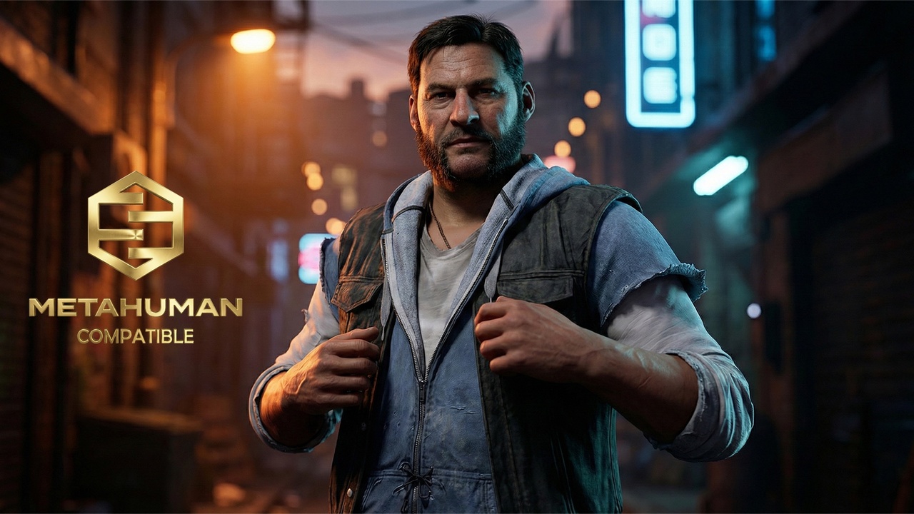 Media 1 for listing Rugged Street Brawler Layered Denim Vest and Distressed Hoodie Urban Clothing