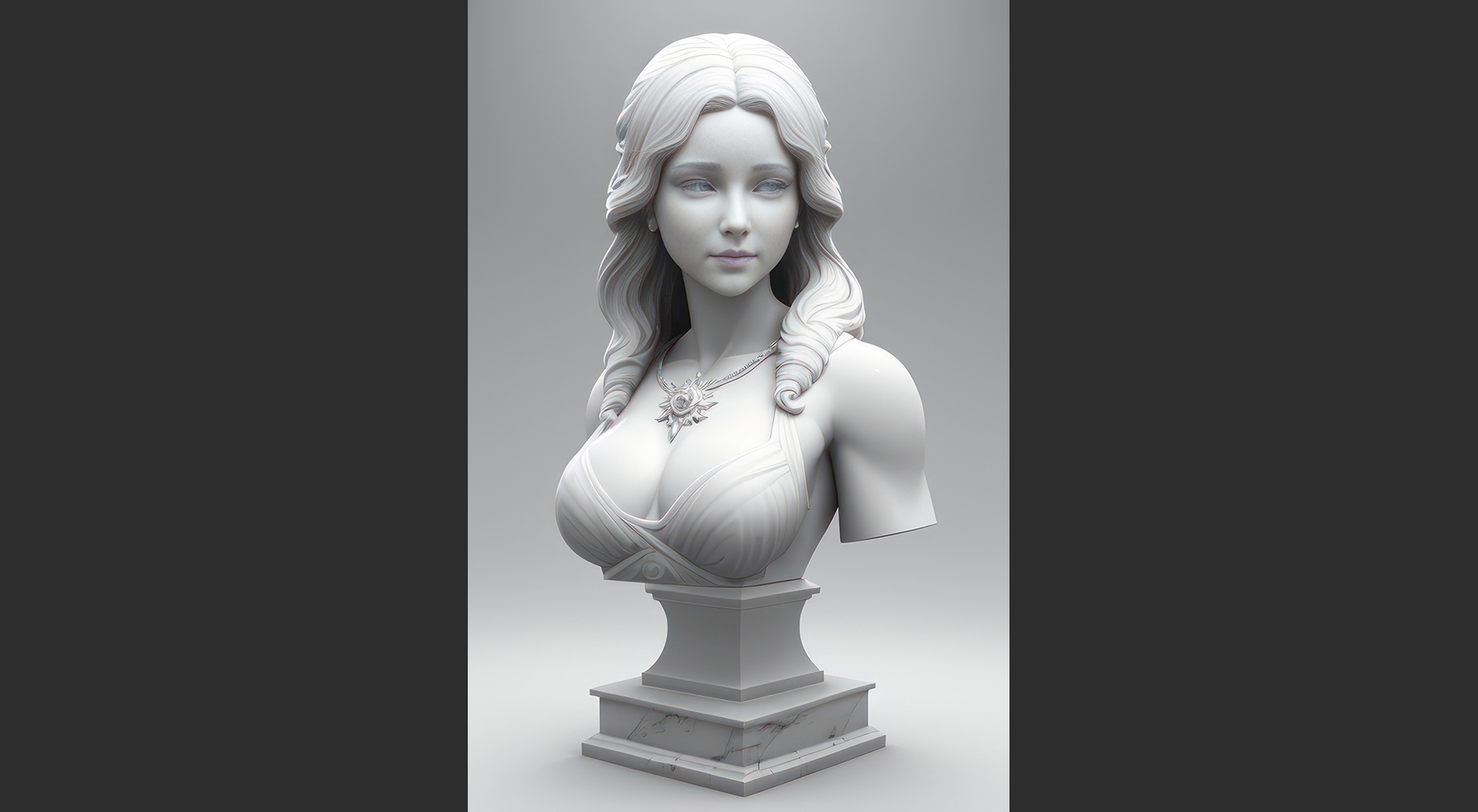Media 1 for listing 038 High Detail Male Head White Model High Poly Art Sculpture print model