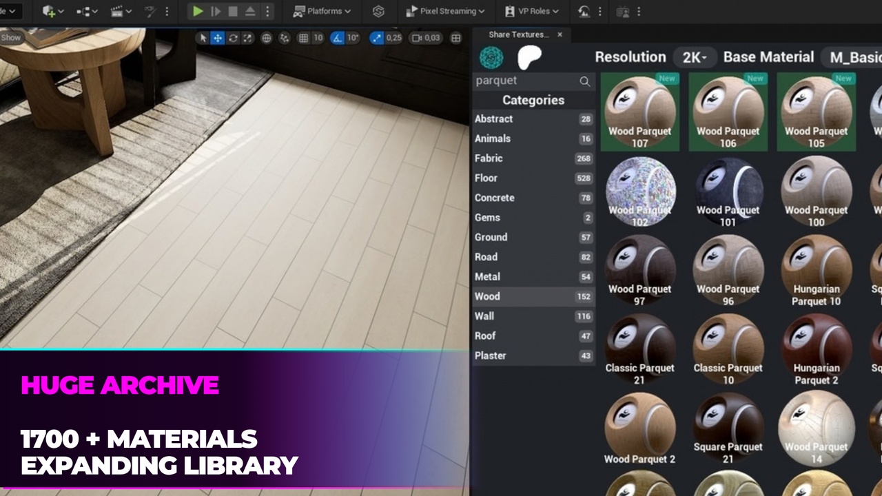 Media 1 for listing Online Material Library - 1700 PBR Materials