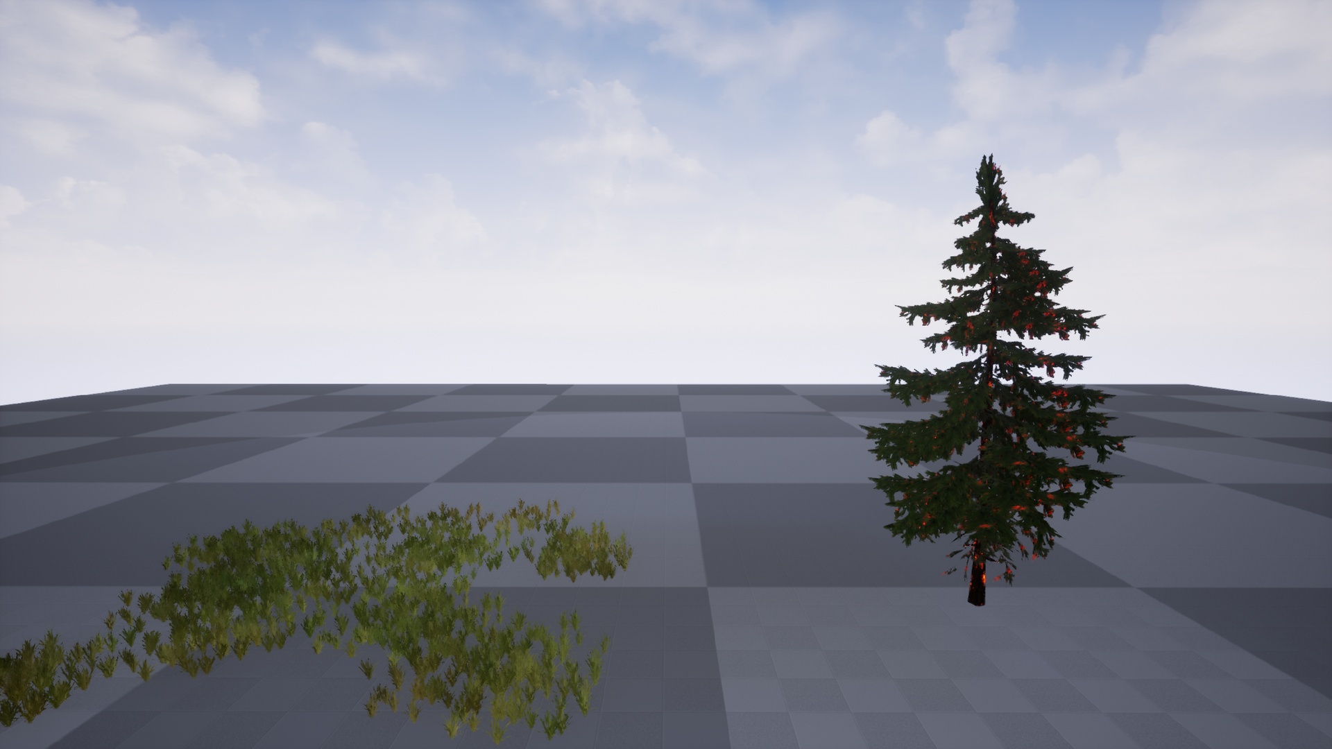 Media 1 for listing Special VFX of plant model:The process of plants burning to disappear