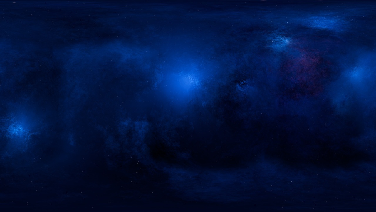 Medium 1 für Eintrag HDRI Blue Galaxy (16k). Sci-Fi nebula and dark space with stars