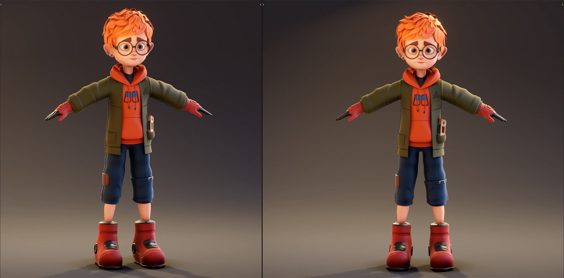 Media 1 for listing 3D Model - Stylized Gamer Boy - Blender