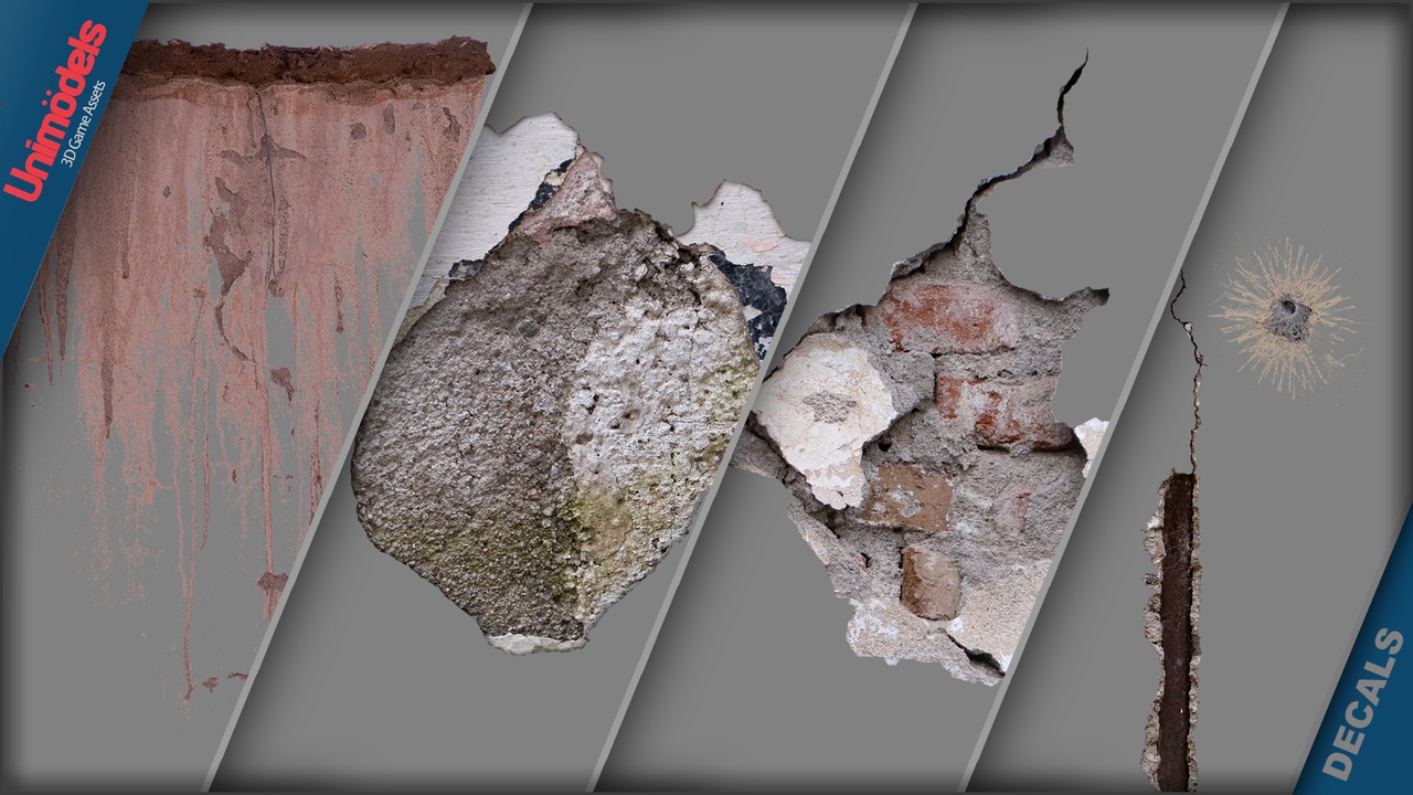 Media 1 for listing Decals of Stain, Cracks and Plaster Vol. 1