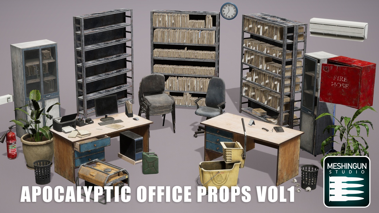 Media 1 for listing Apocalyptic Office Props Vol1