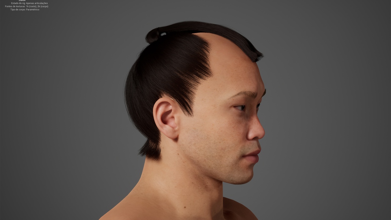 Media 1 for listing MetaHair 205- Groom hair for Metahumans - With lowpoly version in additional