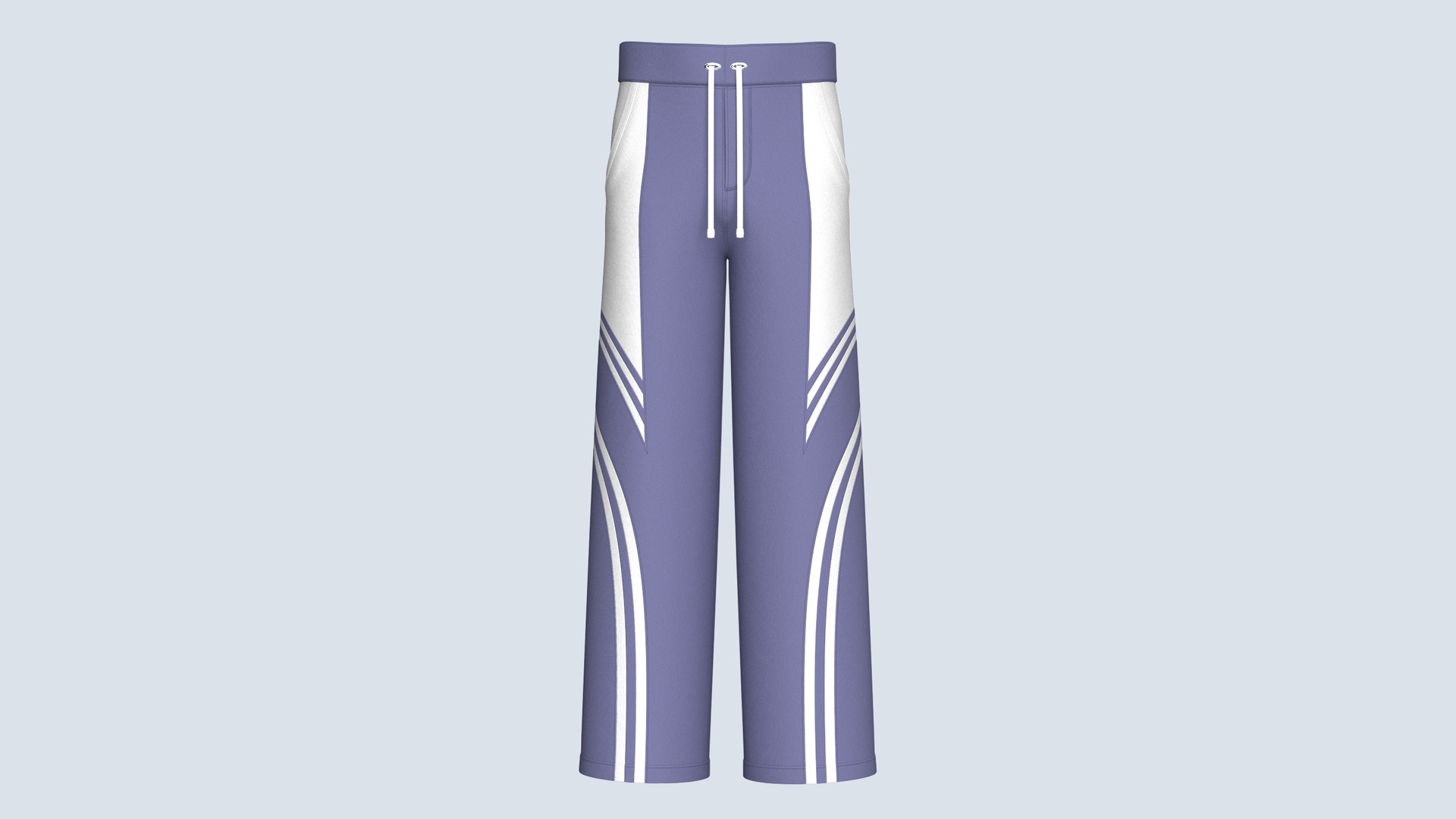 Media 1 for listing Men Wide - Leg Sweatpant With Striped | High Poly